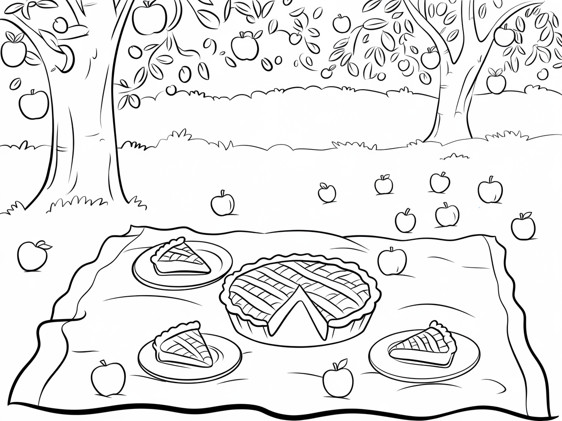 Savor This Apple Pie Picnic Scene