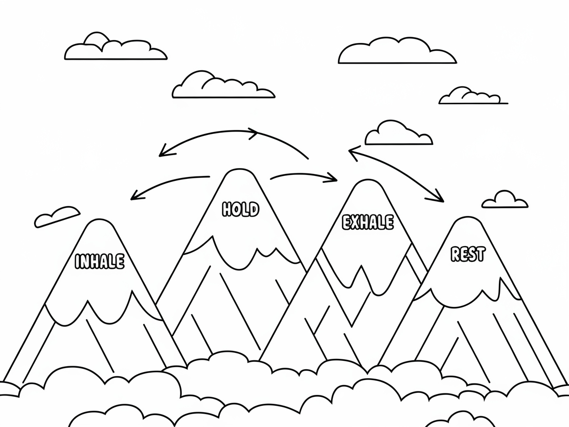 Mindful Breathing Peaks for Calm Reflection