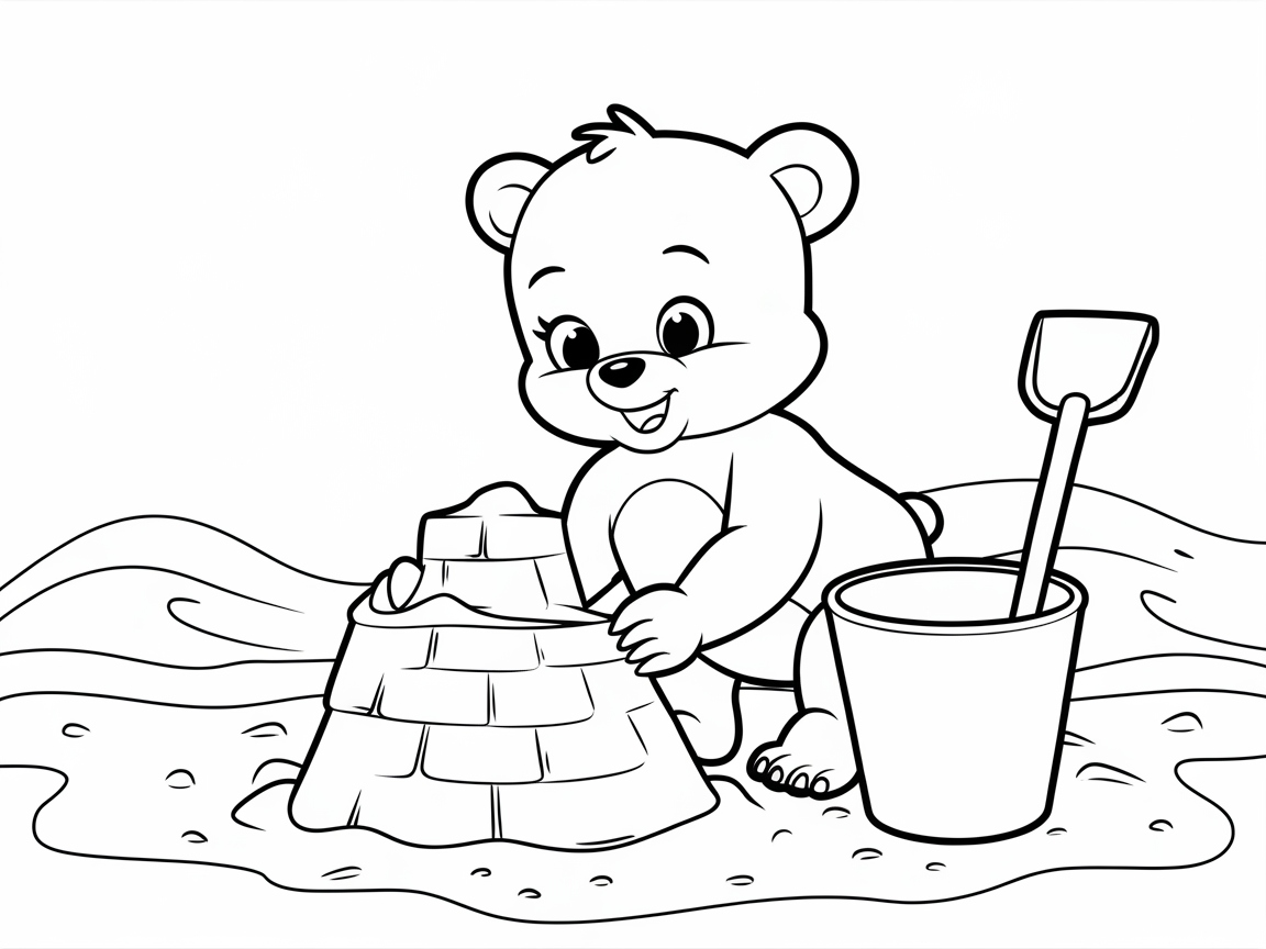 Create Sandy Fun with This Beach Bear