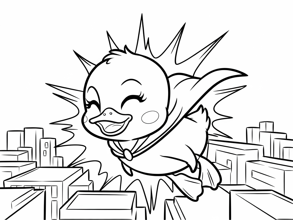 Soar into Adventure with This Superhero Duckling