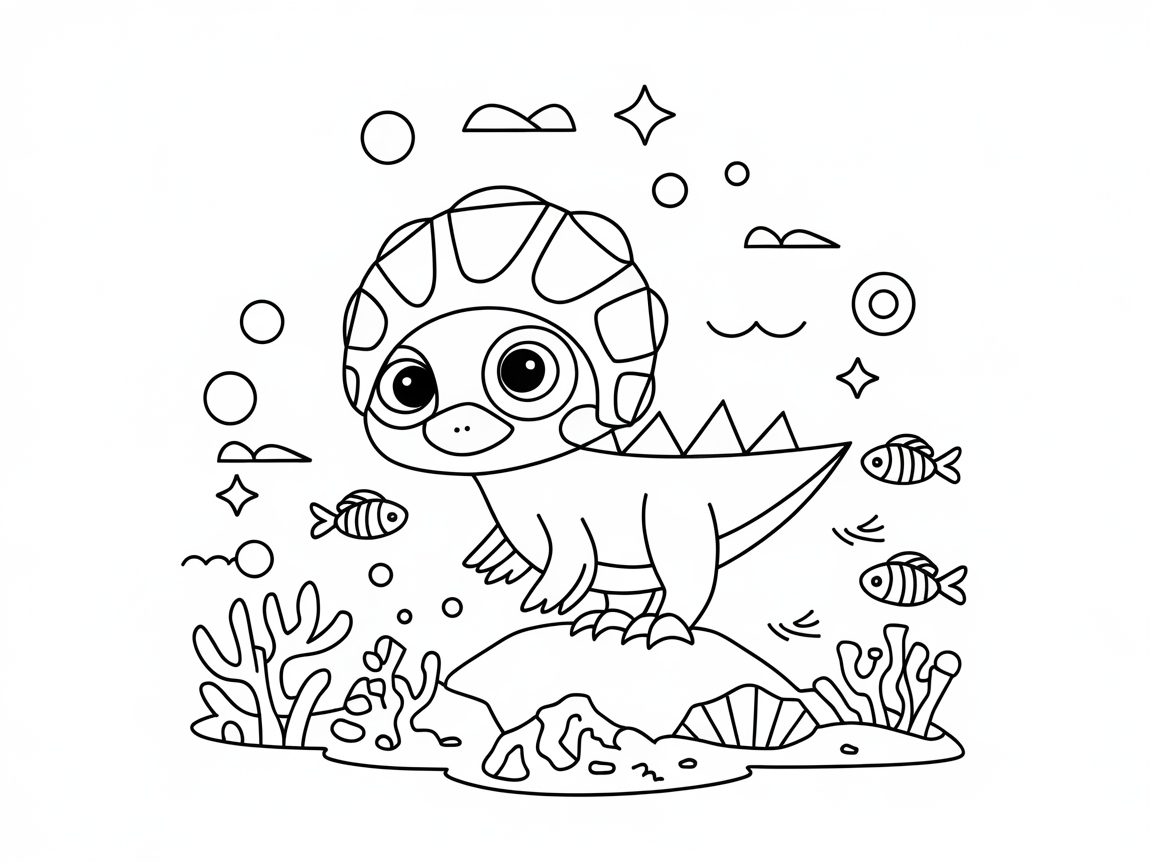 Underwater Adventure with a Baby Raptor