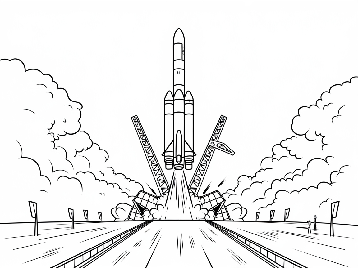 Blast Off with This Thrilling Rocket Launch Page