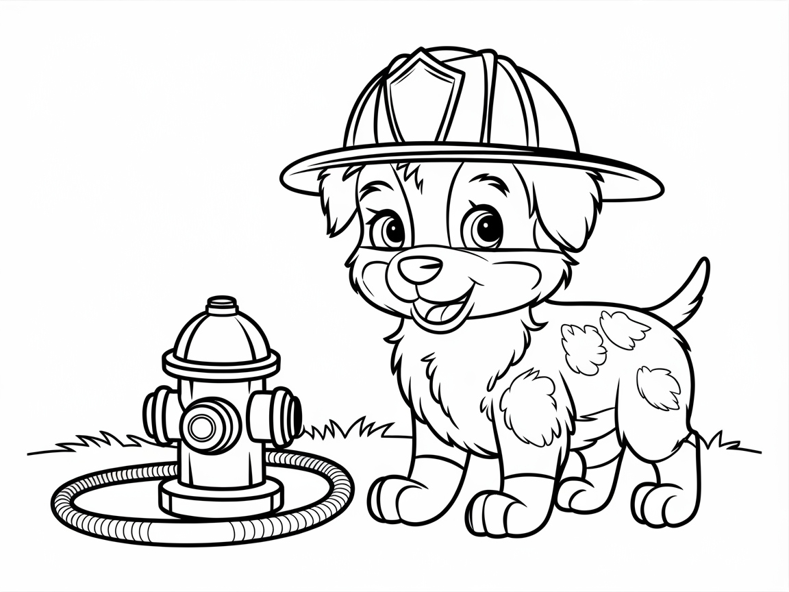 Join the Rescue with This Brave Firefighter Pup
