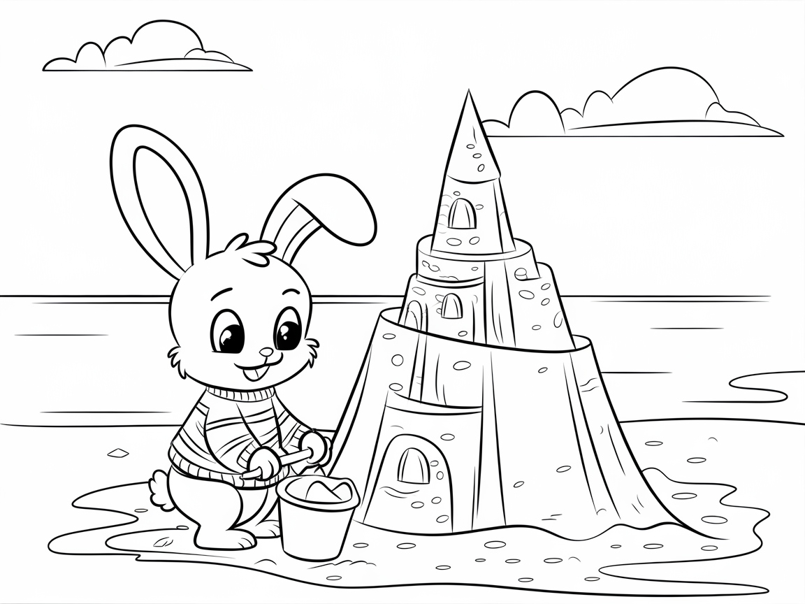 Build a Sandy Dream with the Beach Bunny and Sandcastle