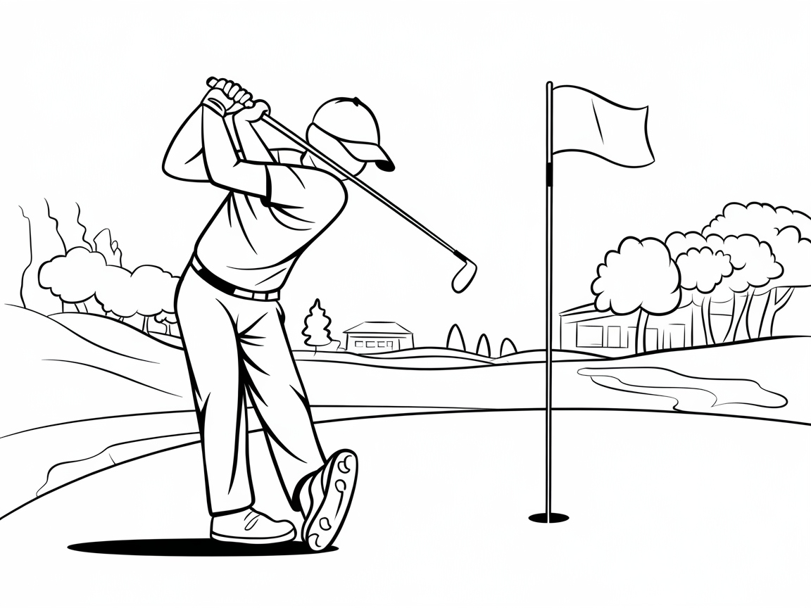 Perfect Your Stroke with This Golfing Scene