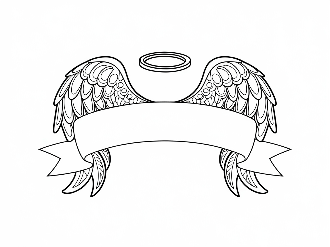 Create a Heavenly Banner with Angel Wings