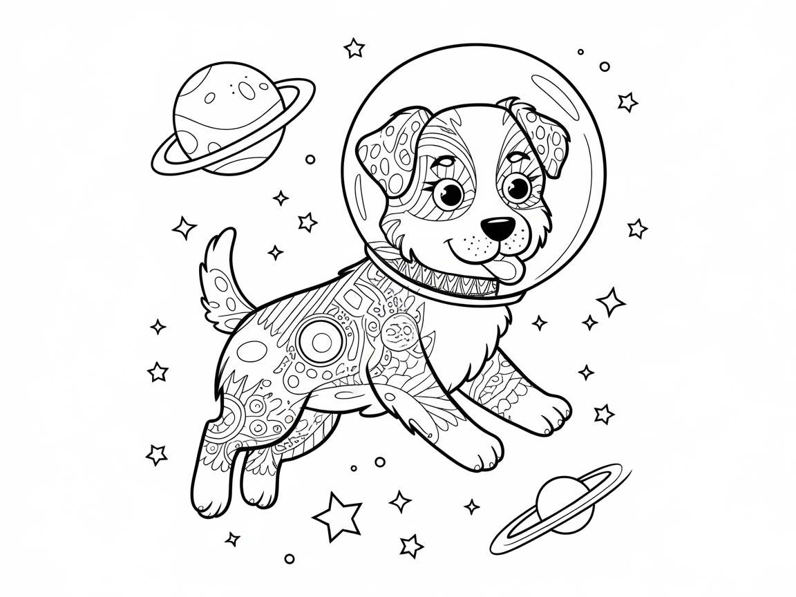 Blast Off with This Space Explorer Aussie Pup