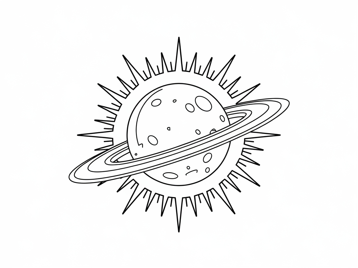Color the Cosmos with This Radiant Saturn Design