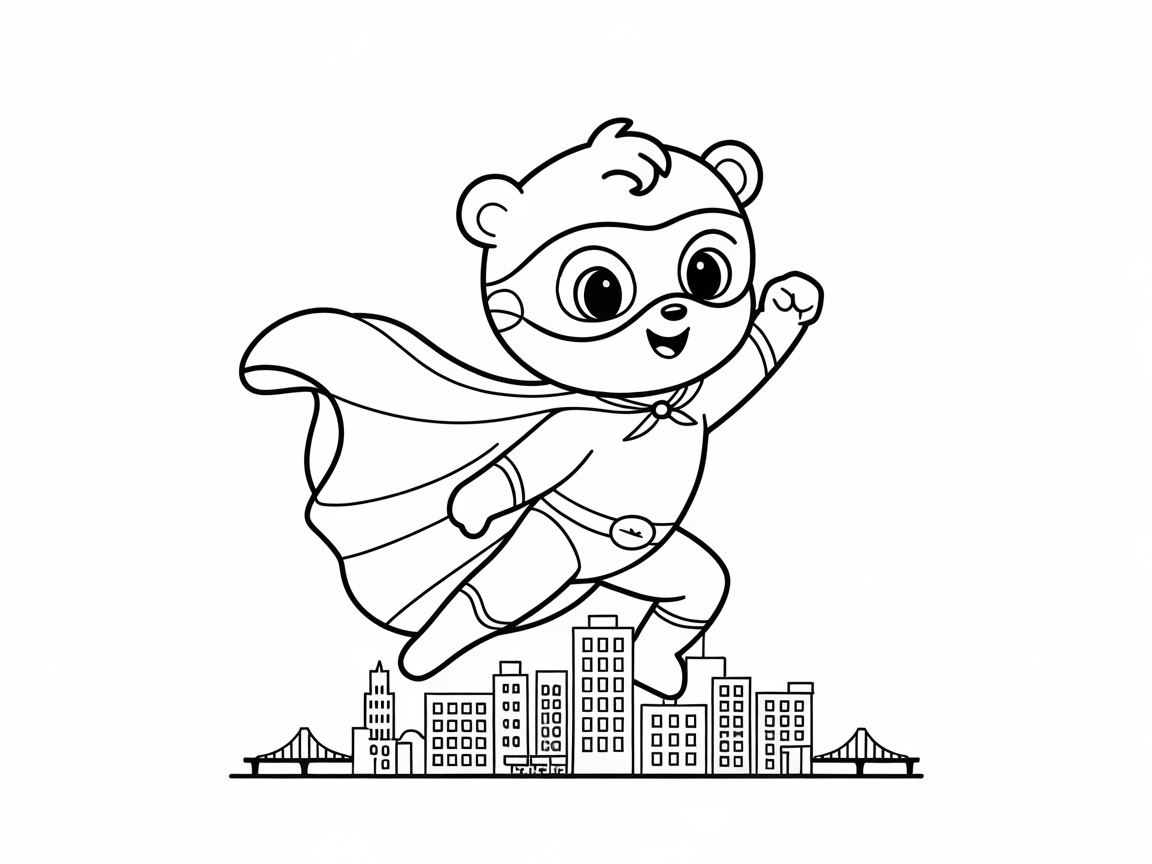 Fly High with This Adorable Superhero Bear