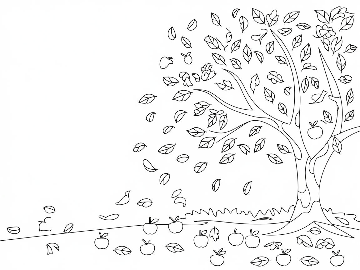 Get Creative with This Autumn Apple Tree Scene