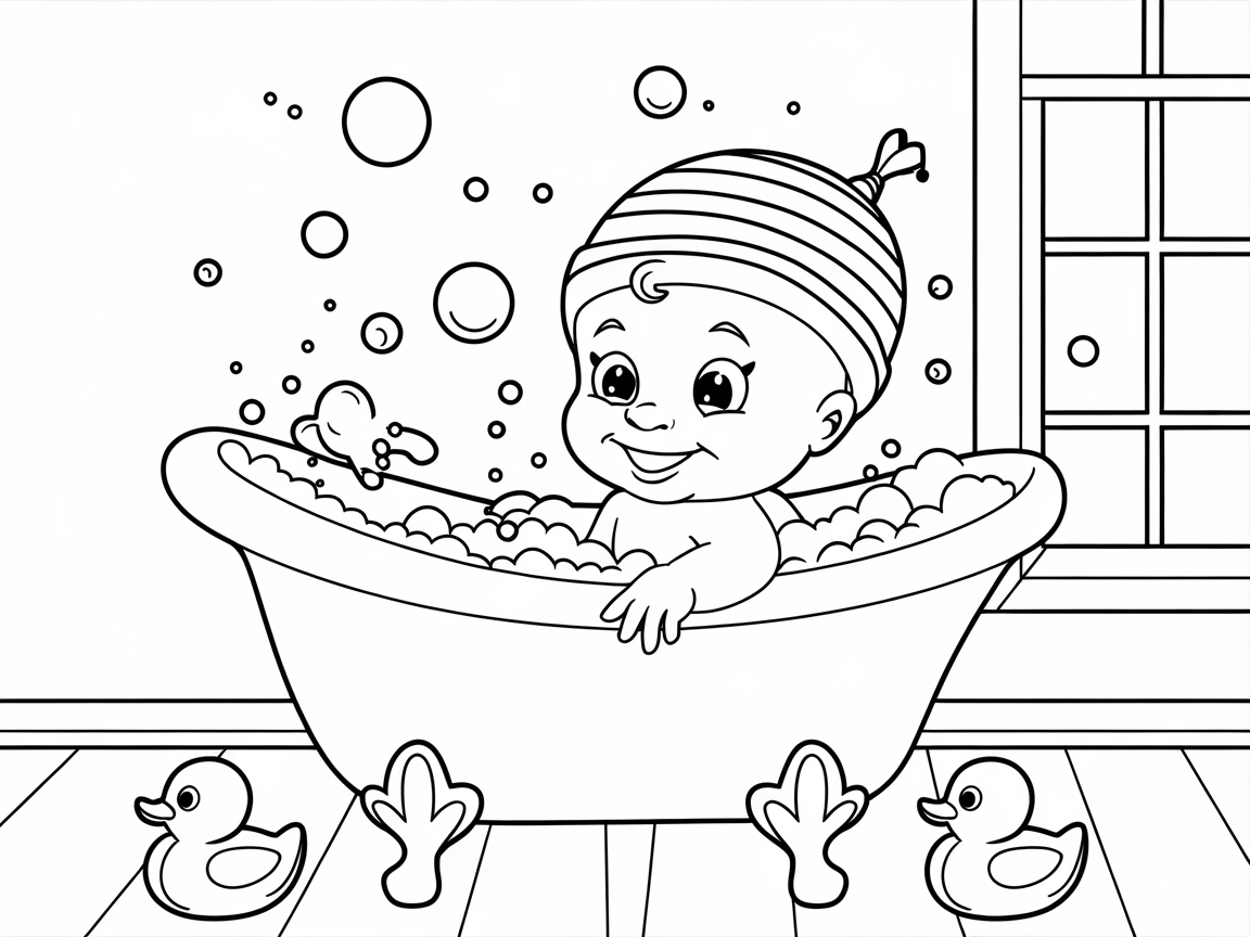 Rub-a-Dub Fun: Baby in the Bubble Bath