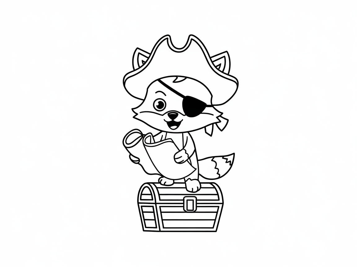Ahoy, Matey! Pirate Fox on a Treasure Hunt