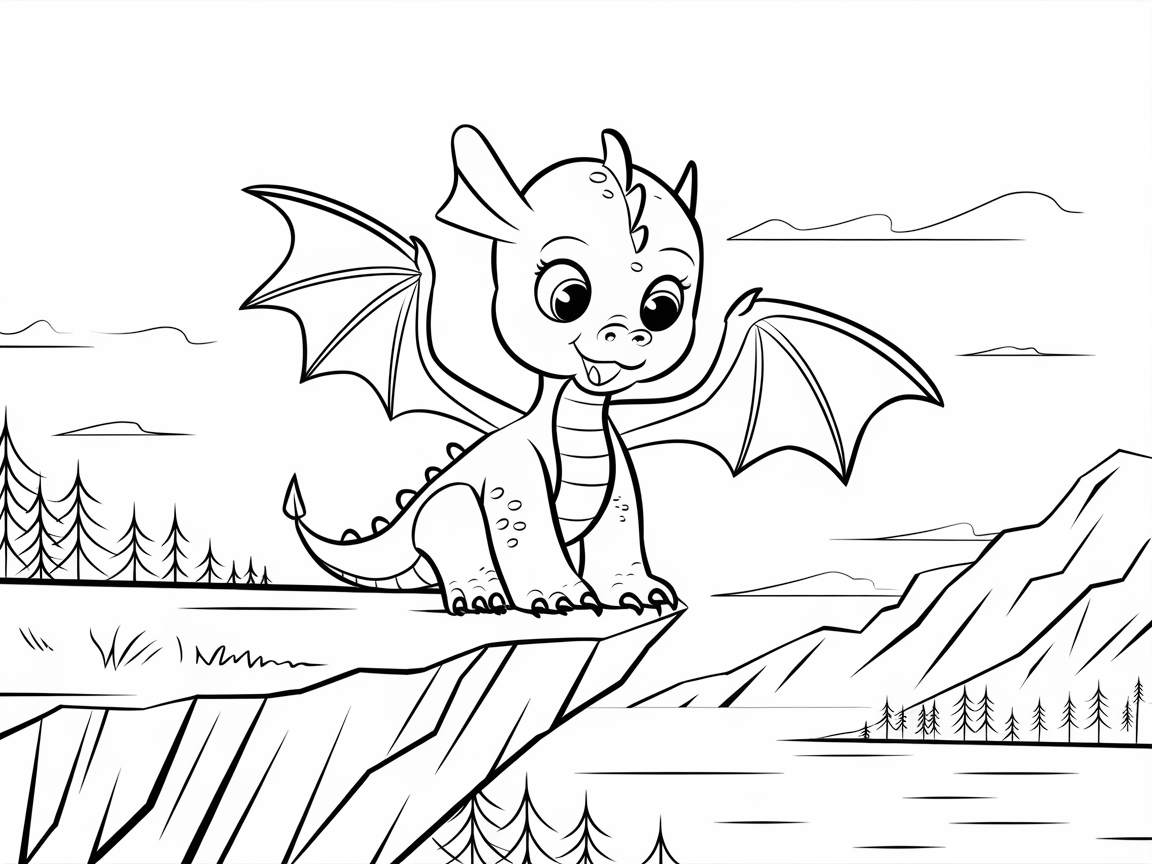 Baby Dragon Surveying the Landscape