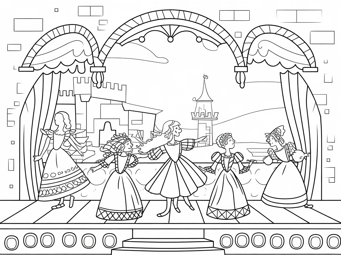 Medieval Castle Stage Ballet Page