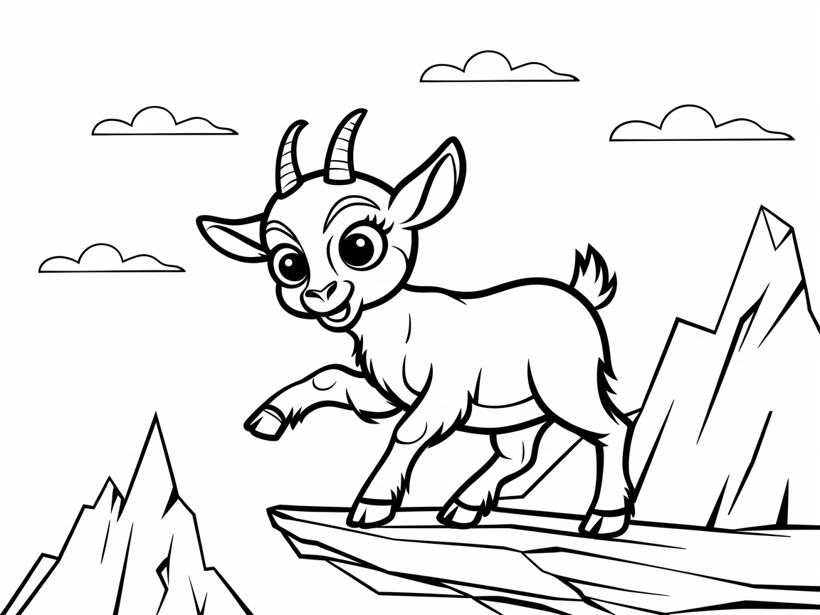Playful Baby Goat