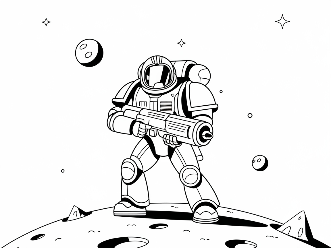 Blast Off into Adventure with This Space Armor Page
