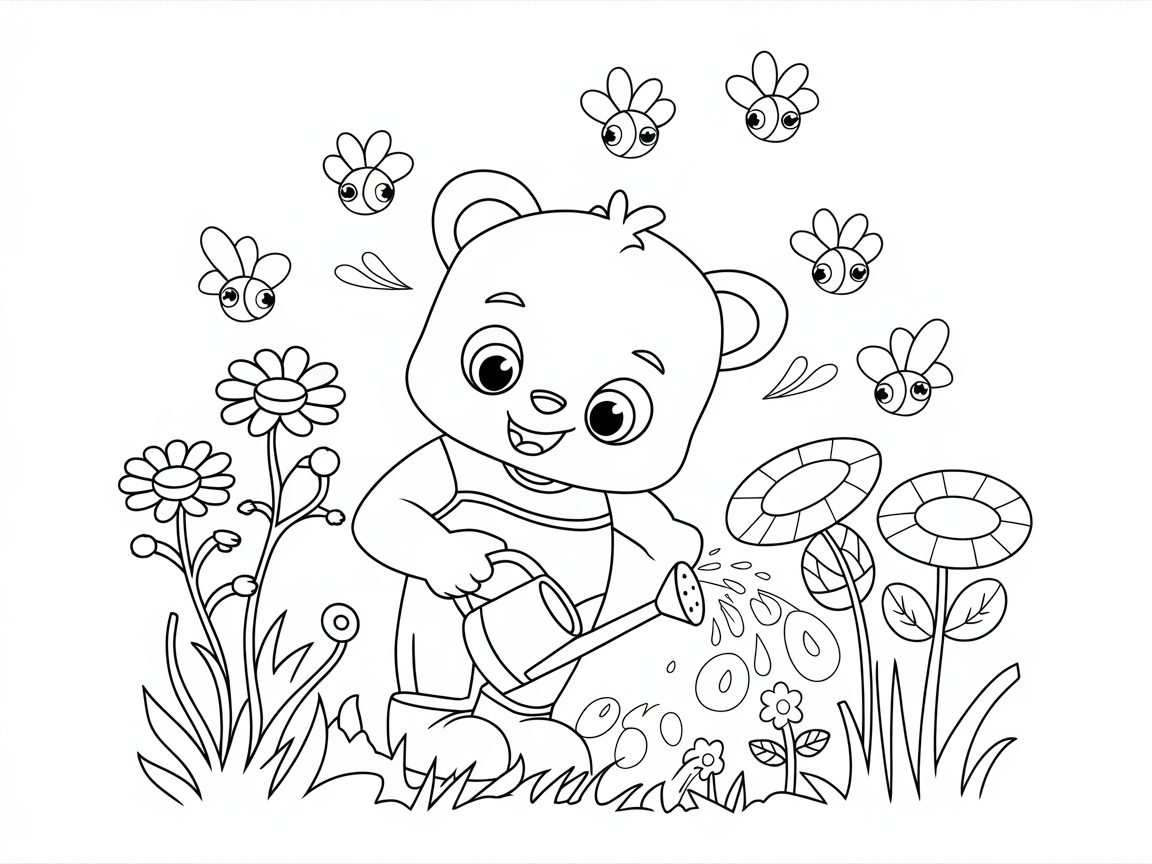 Garden Adventures with Watering Bear