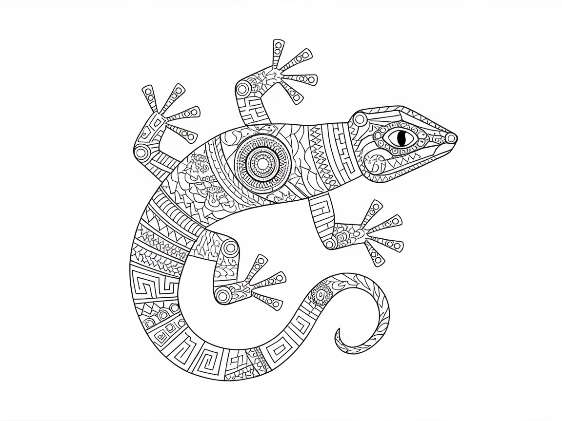 Get Creative with This Intricate Gecko Design