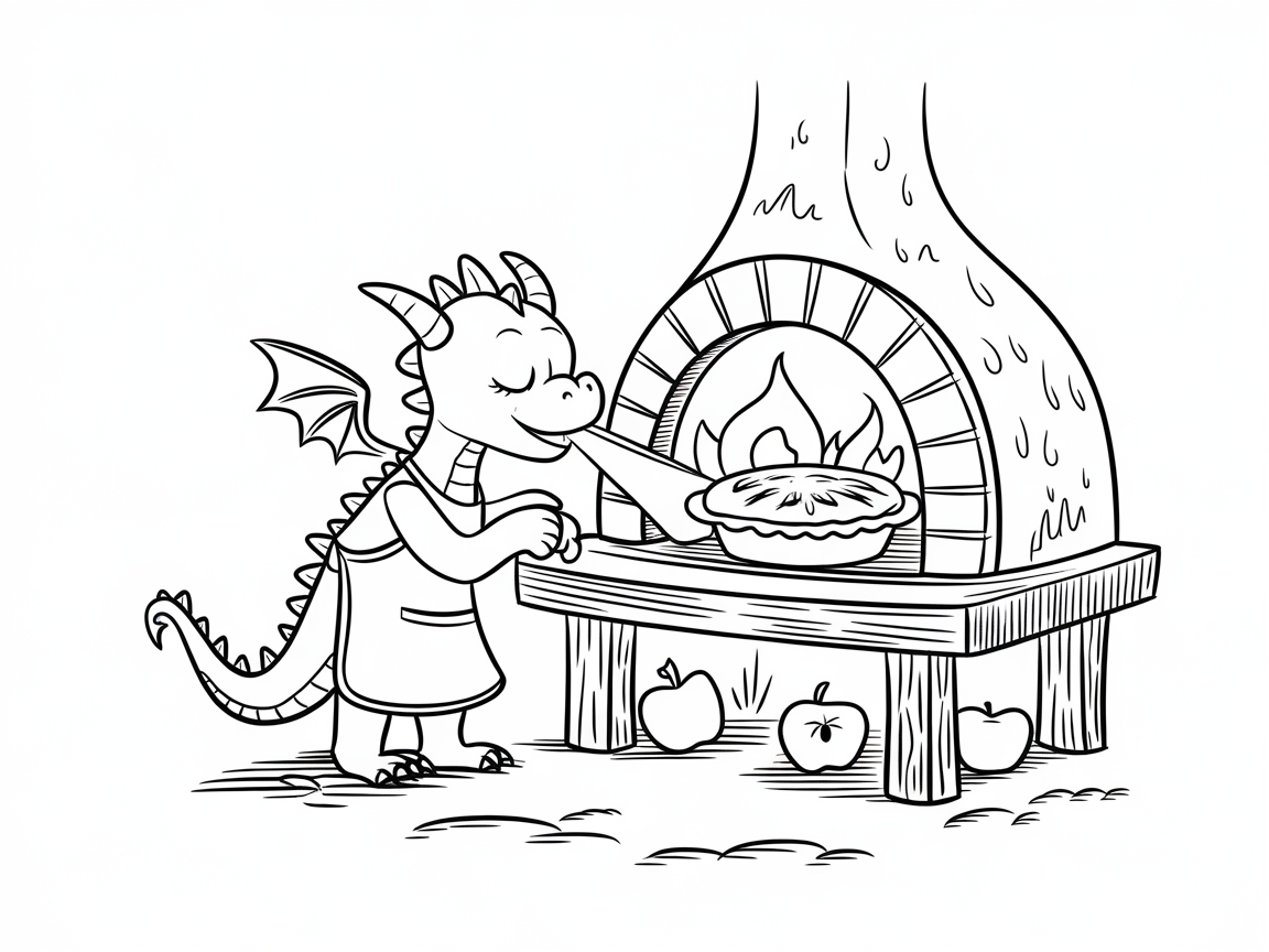 Bake with a Dragon: Charming Apple Pie Adventure