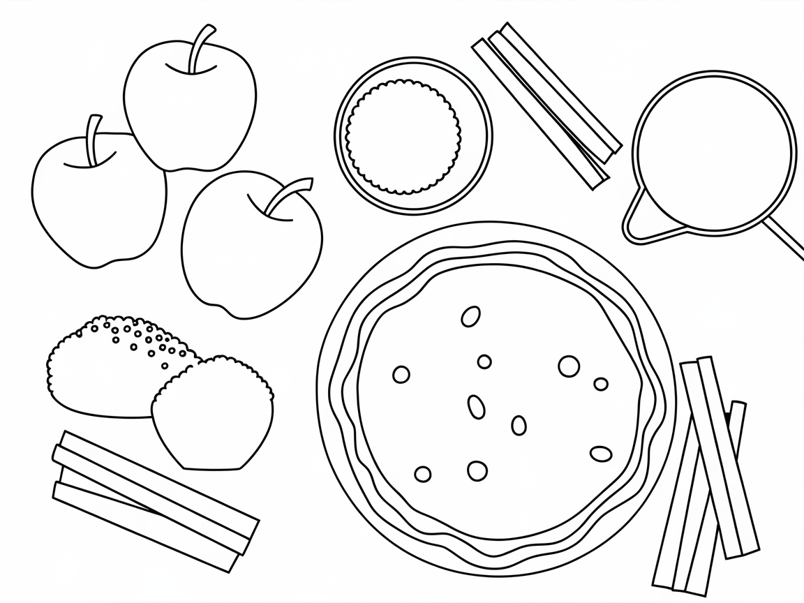 Apple Pie Ingredients Await Your Artistic Touch