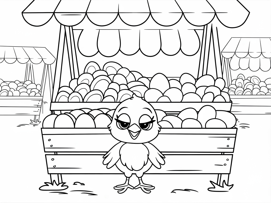 Market Day Fun with a Busy Chick