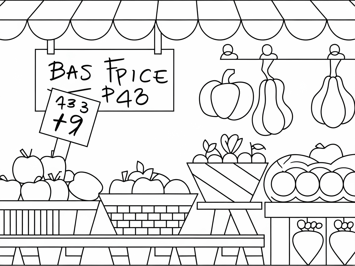 Market Day: Baskets and Produce Galore