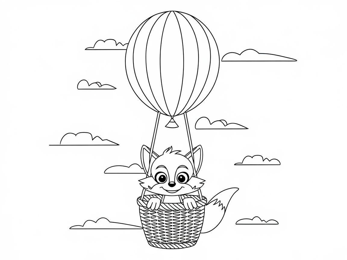 Up, Up, and Away with a Fox in a Balloon