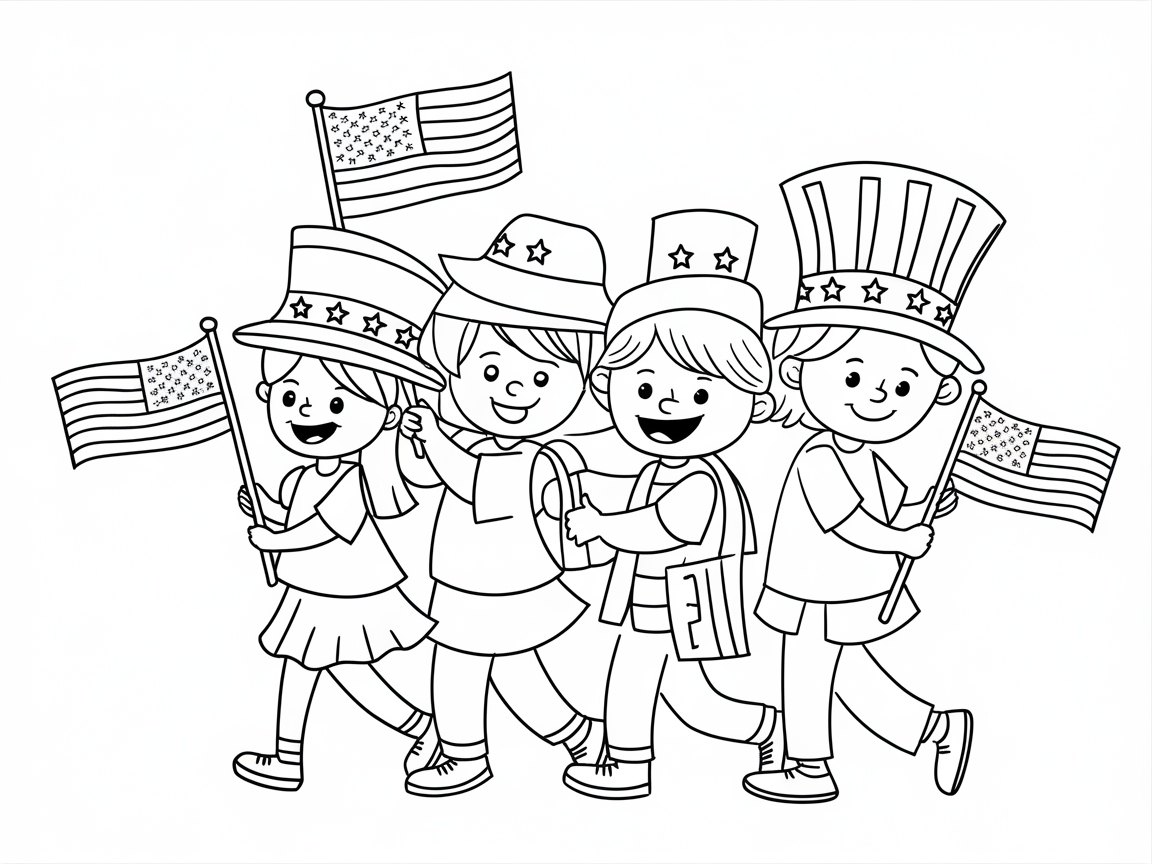 March with Pride in This Patriotic Parade of Friends
