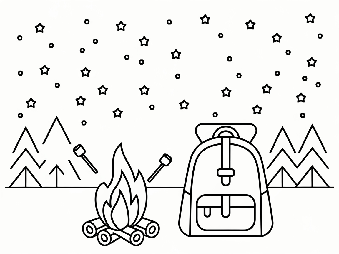 Embrace the Outdoors with This Camping Backpack Scene