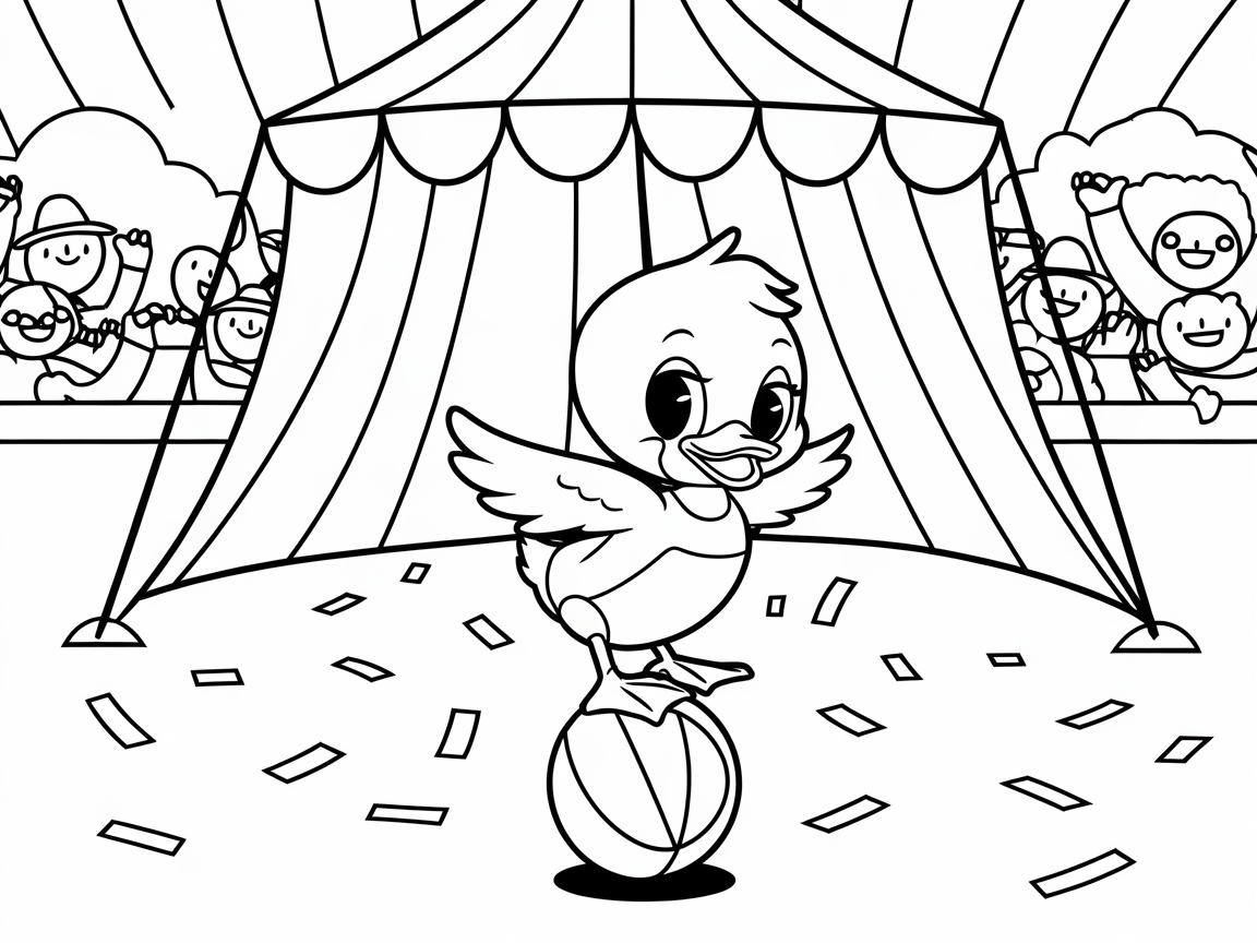 Join the Circus Fun with This Balancing Duckling