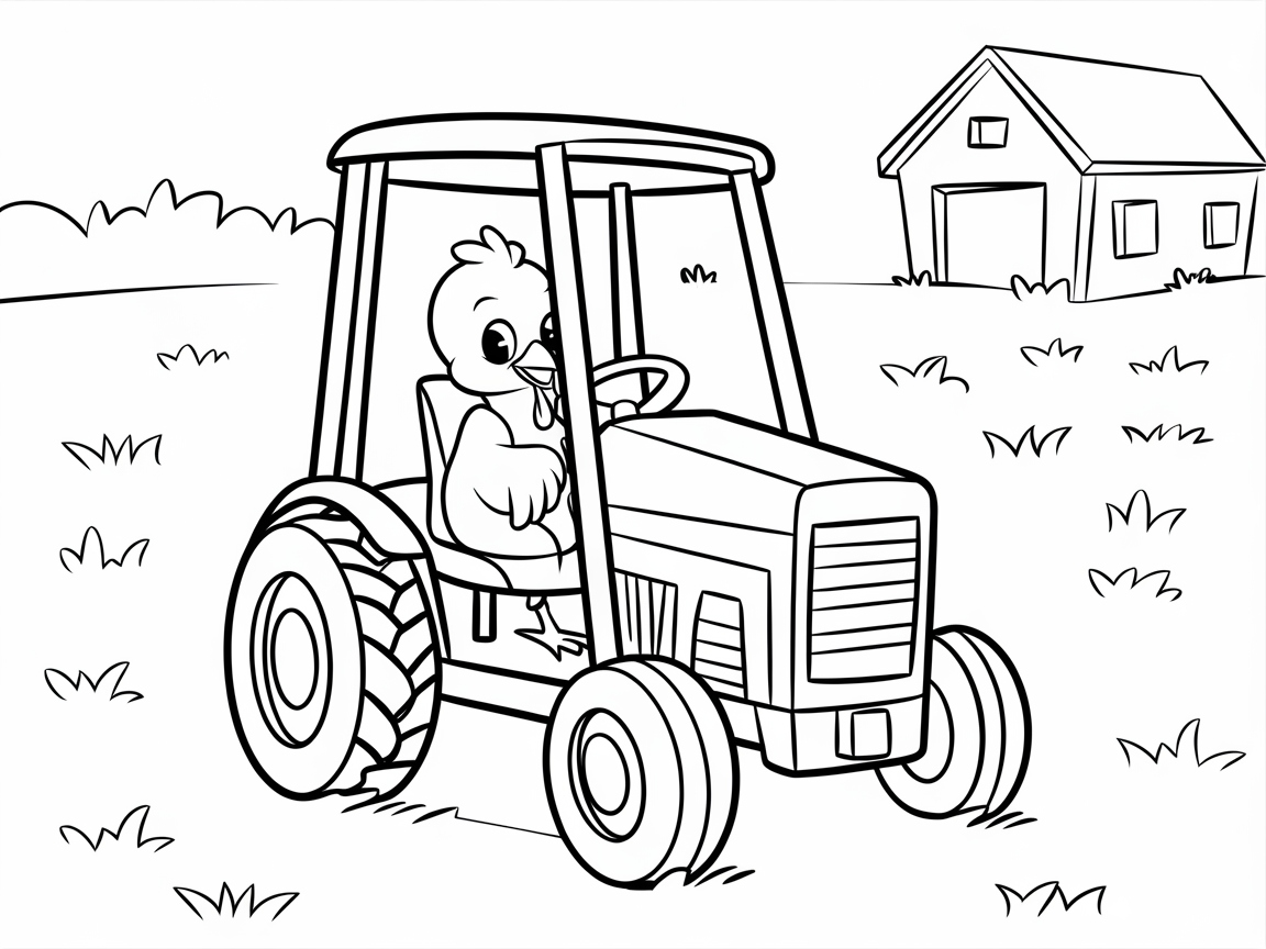 Join This Turkey on a Farm Tractor Adventure