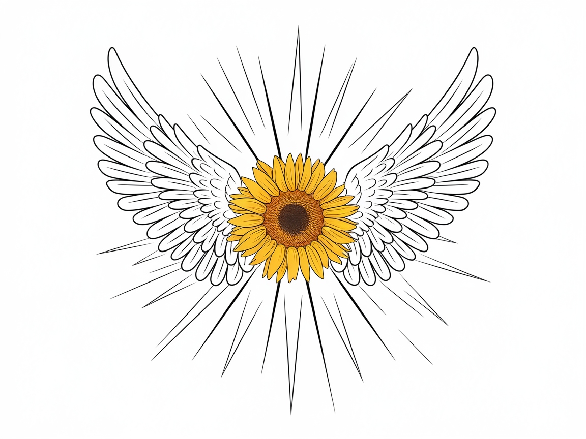 Infuse Life into Sunflower Angel Wings