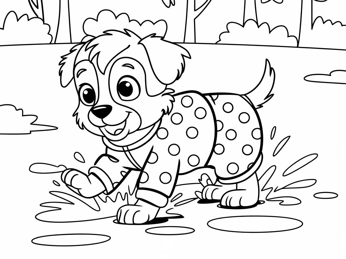 Splashy Fun with This Puddle-Playing Aussie