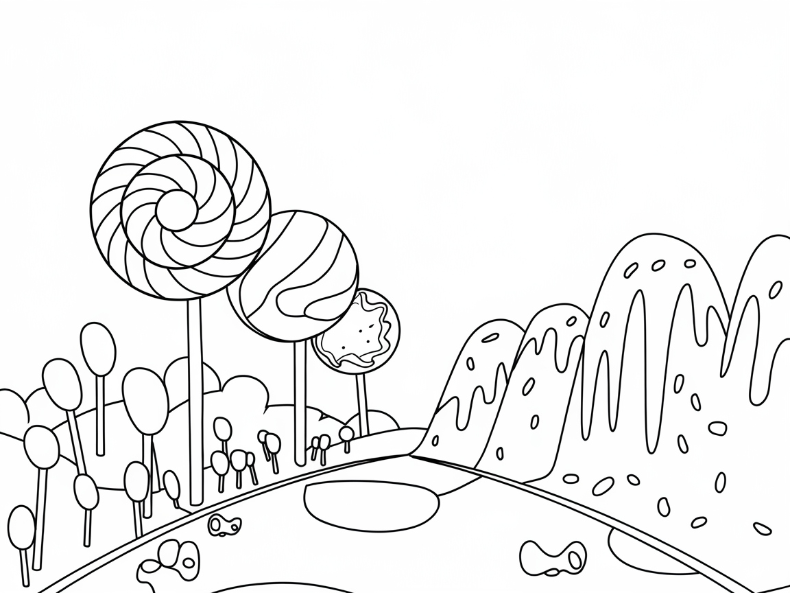 Step Into a Sweet Candy Landscape