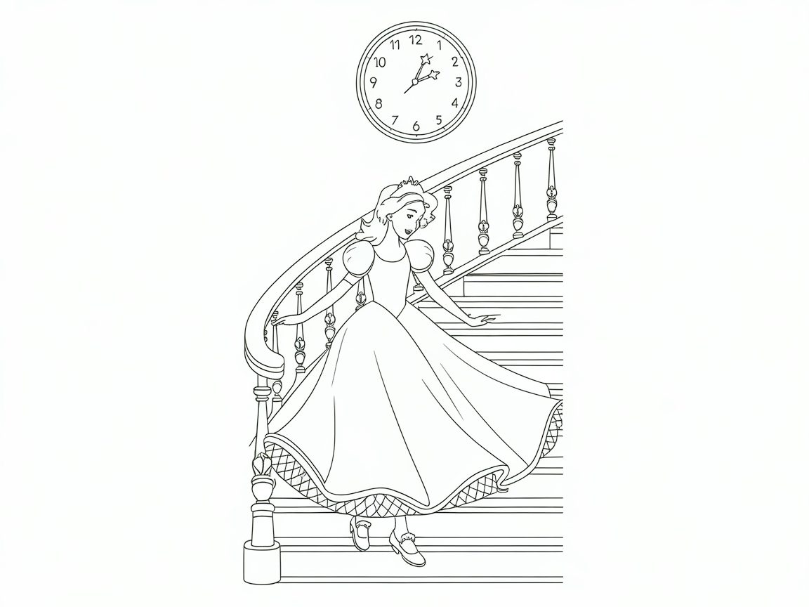 Classic Princess Ball Gown by the Clock