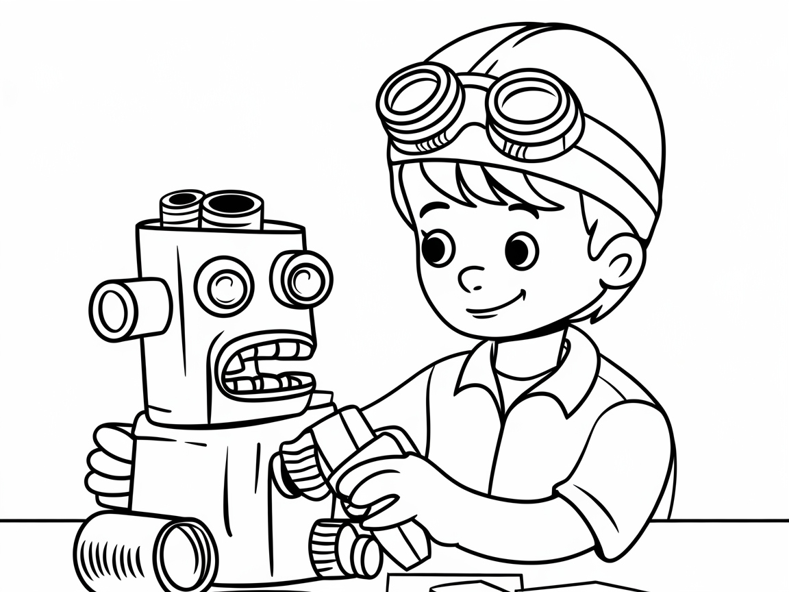 Build a Robot Friend with Creative Colors