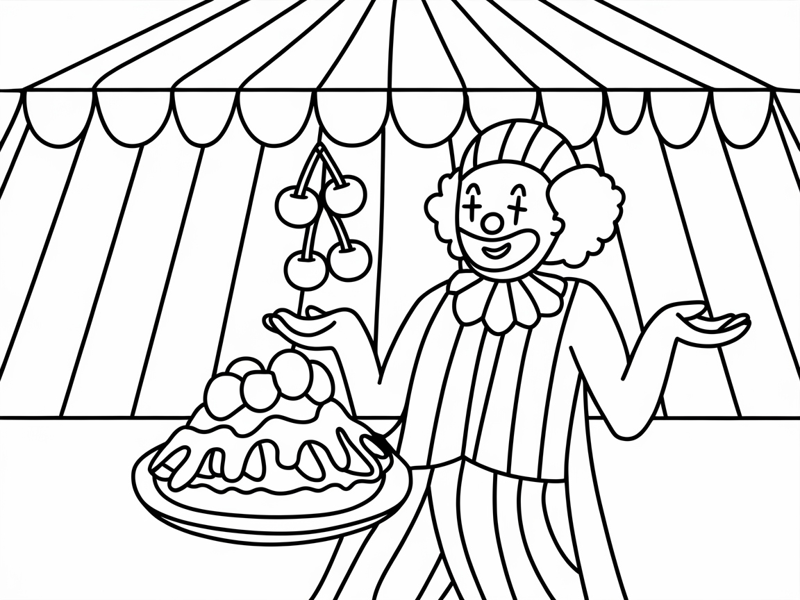 Step Right Up for This Circus Clown Banana Split Scene