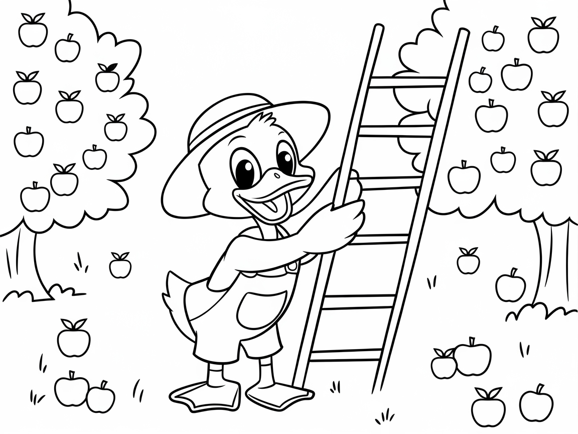 Help This Duck Harvest a Bounty of Apples