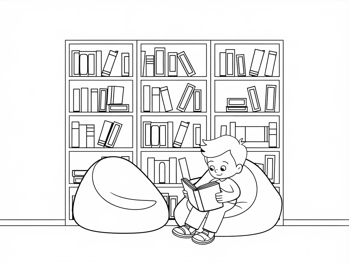 Cozy Up with This Library Reading Nook