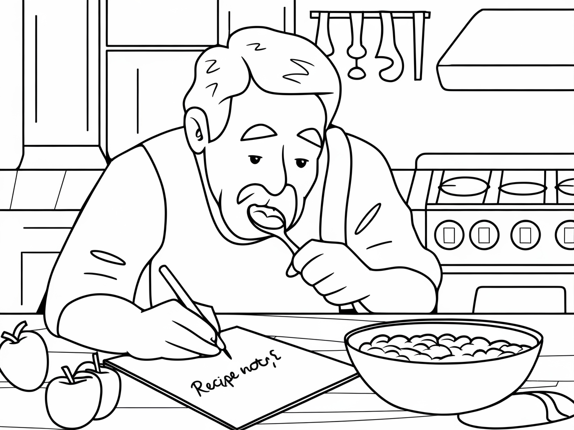 Cozy Chef Crafting the Perfect Recipe