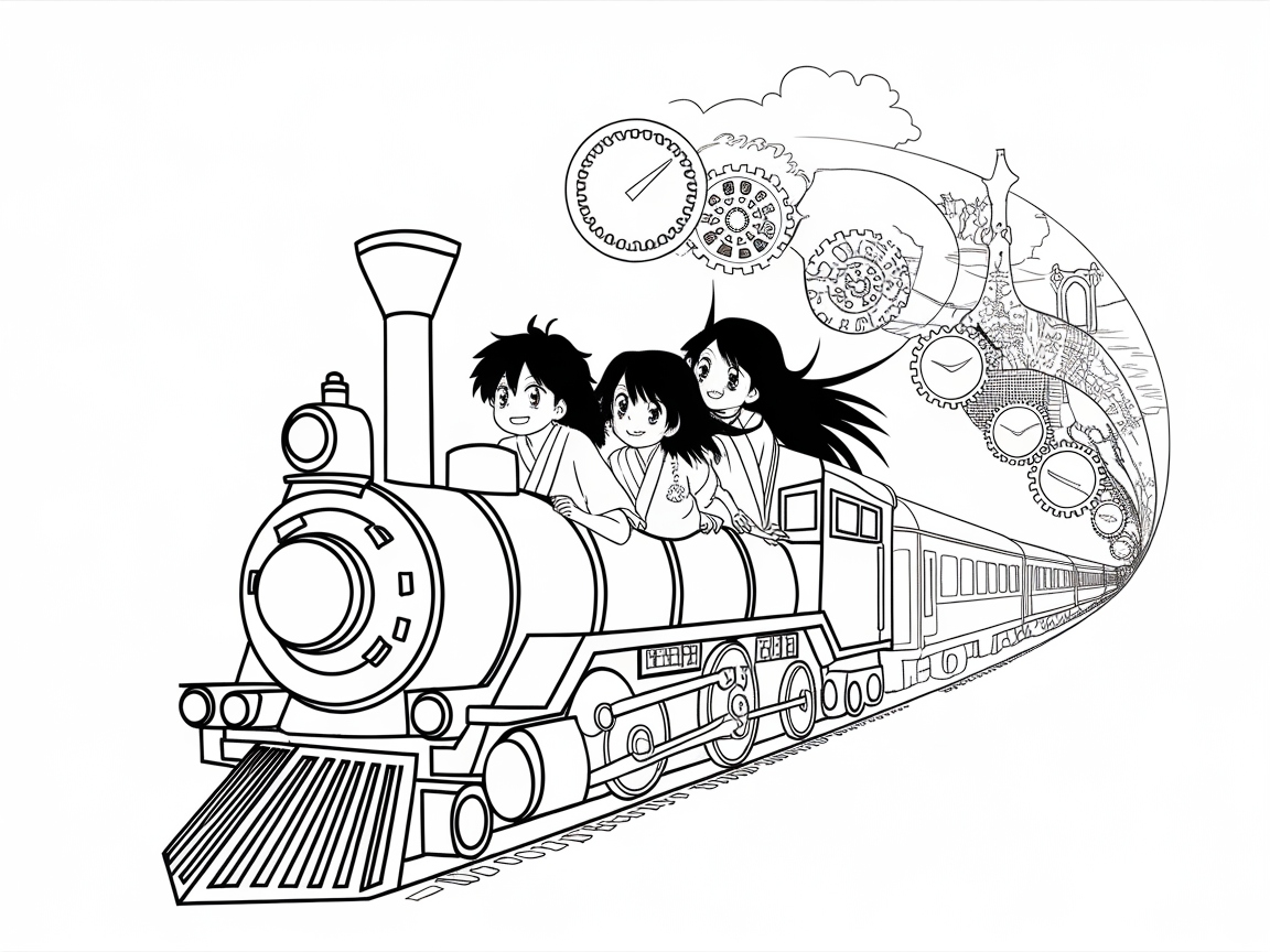 All Aboard This Whimsical Anime Train Adventure