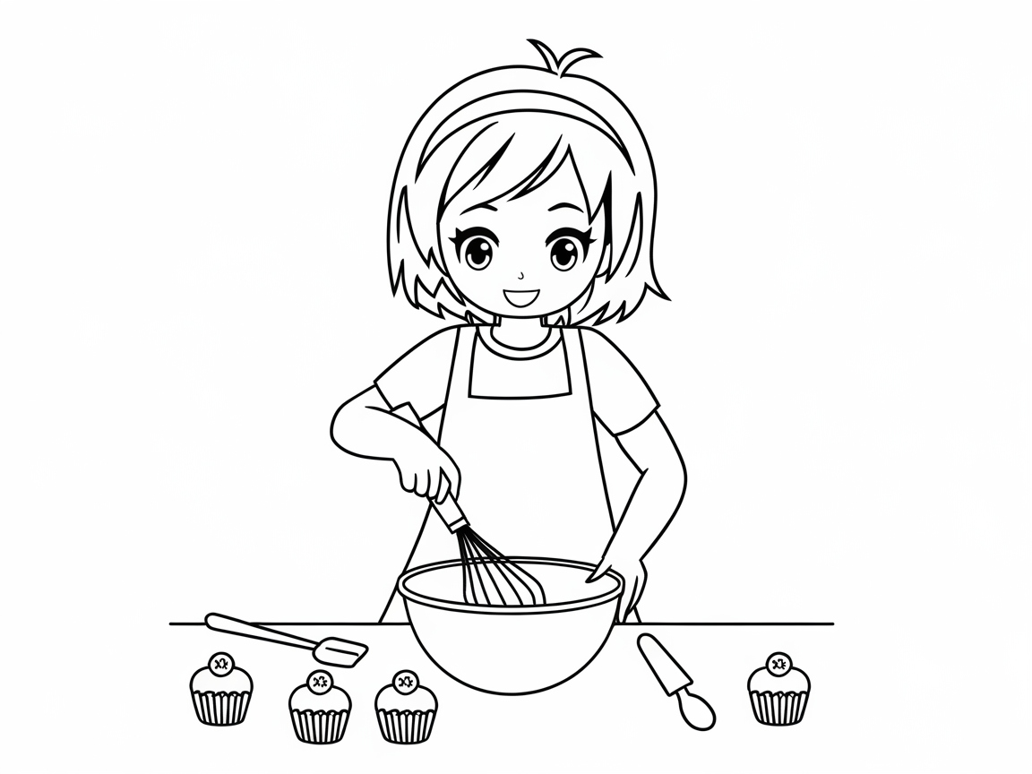 Whip Up Fun with This Anime Baker Girl
