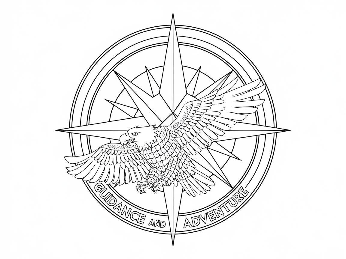 Guidance and Adventure Eagle with Compass