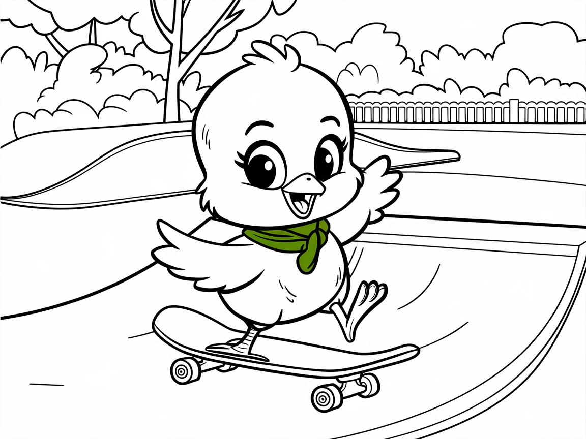 Skate Park Adventure with a Cool Chick