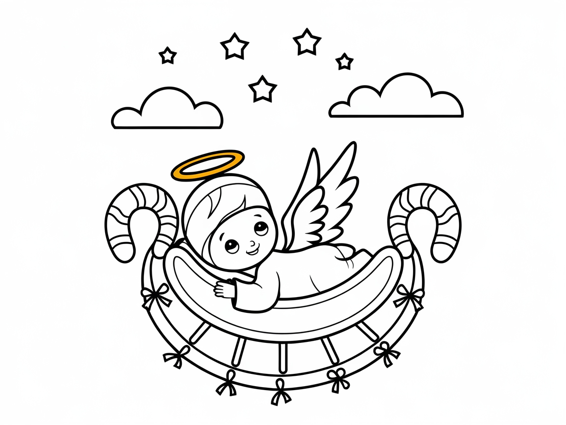 Candy Cane Dreams with a Baby Angel