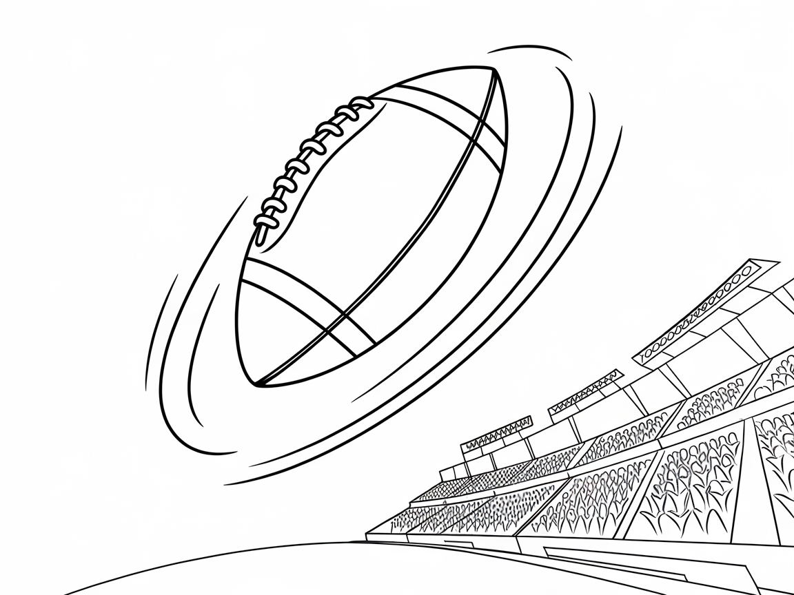 Touchdown Art with This Football Action Scene
