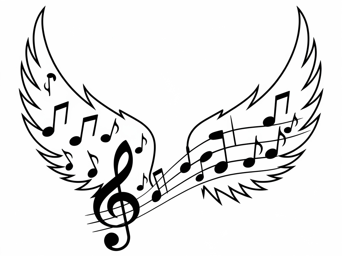 Compose Your Colors with Musical Angel Wings