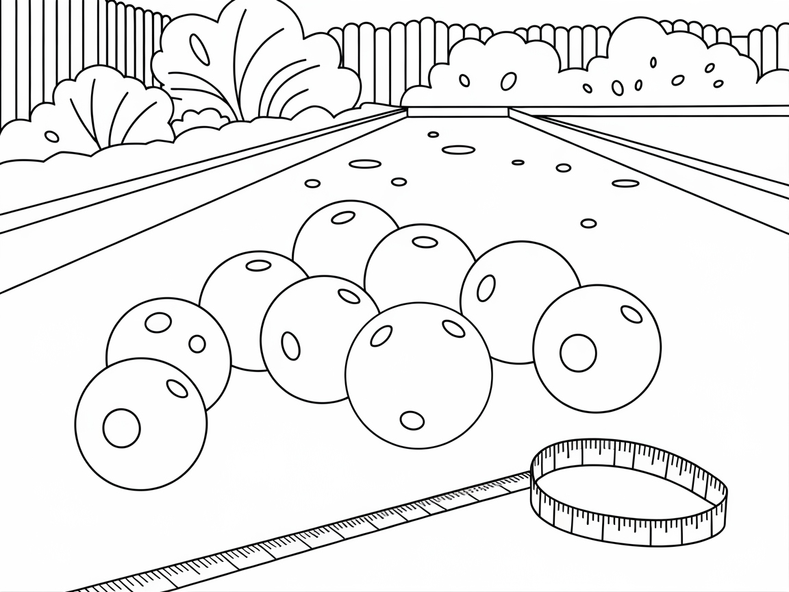 Roll into Fun with This Bocce Ball Court Coloring Page