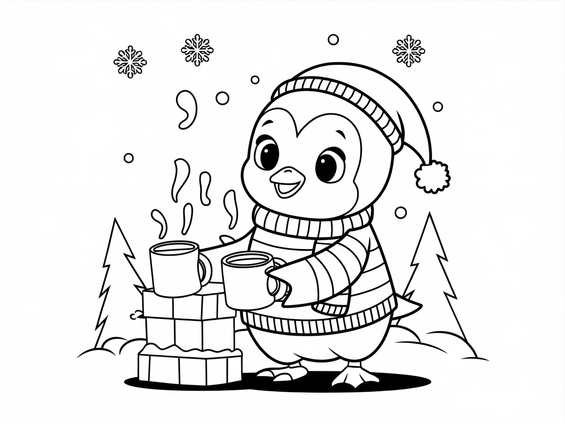 Warm Up with Hot Cocoa and This Cozy Penguin