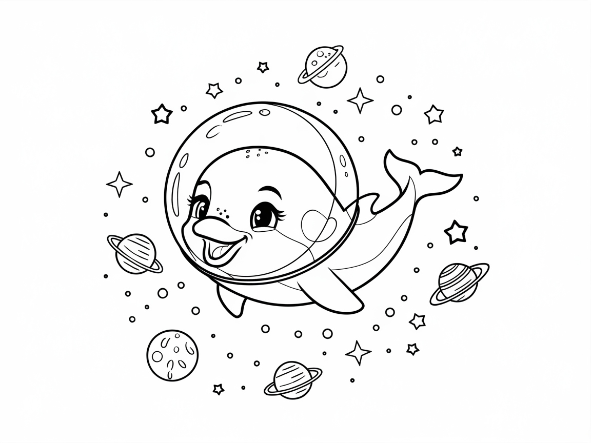 Blast Off to Space with This Astronaut Dolphin Adventure